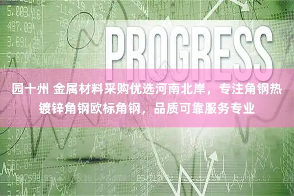 园十州 金属材料采购优选河南北岸，专注角钢热镀锌角钢欧标角钢，品质可靠服务专业